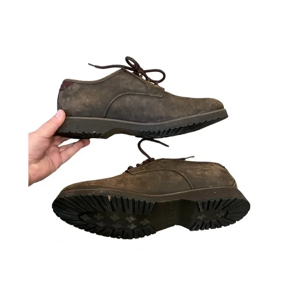 UGG Men’s Chocolate Brown Craven Grizzly Leather Shoes 9 - Picture 4 of 4